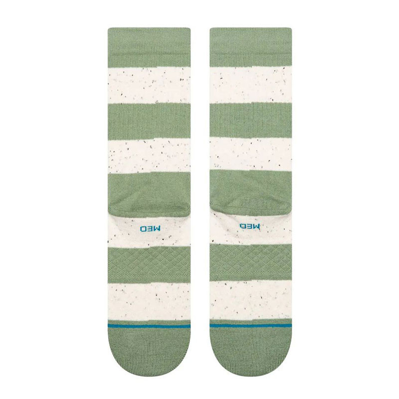 Calcetines Stance: Womens Nep Stripe Crew (Green)
