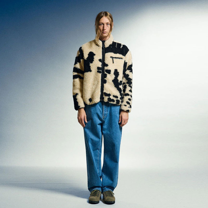 Chaqueta Obey: Obey Shaggy Sherpa Jacket (Clay Multi)