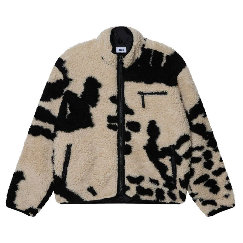 Chaqueta Obey: Obey Shaggy Sherpa Jacket (Clay Multi)