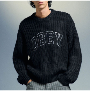 Jersey Obey: Obey Collegiate Sweater (Black Multi)