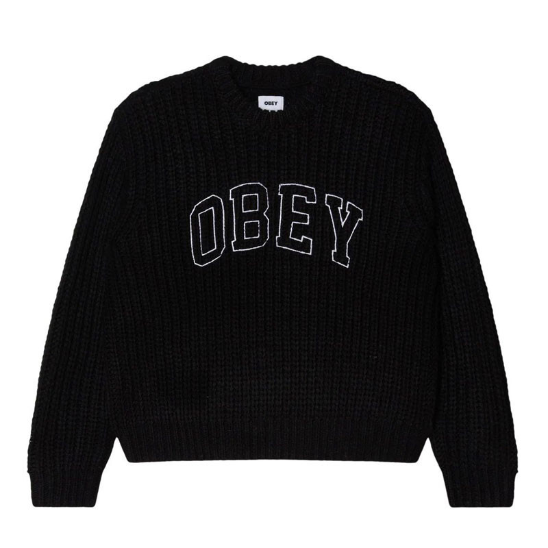 Jersey Obey: Obey Collegiate Sweater (Black Multi)