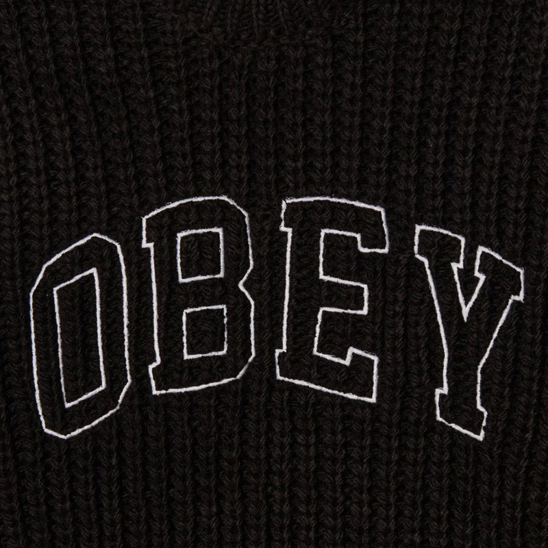 Jersey Obey: Obey Collegiate Sweater (Black Multi)