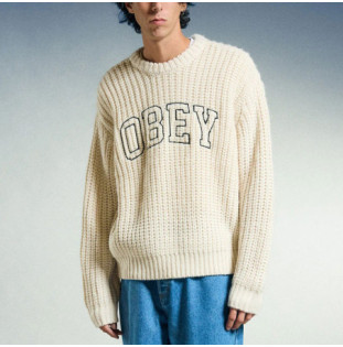 Jersey Obey: Obey Collegiate Sweater (Whisper Wht Mult)