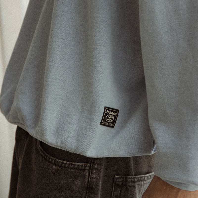 Sudadera Kaotiko: Crew Washed Trance The End (Steel)