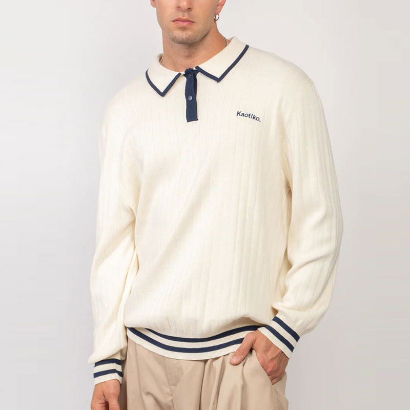 Jersey Kaotiko: Sweater Polo Bon Apetit (Ivory Navy)