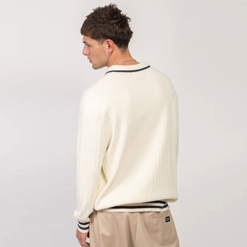 Jersey Kaotiko: Sweater Polo Bon Apetit (Ivory Navy)