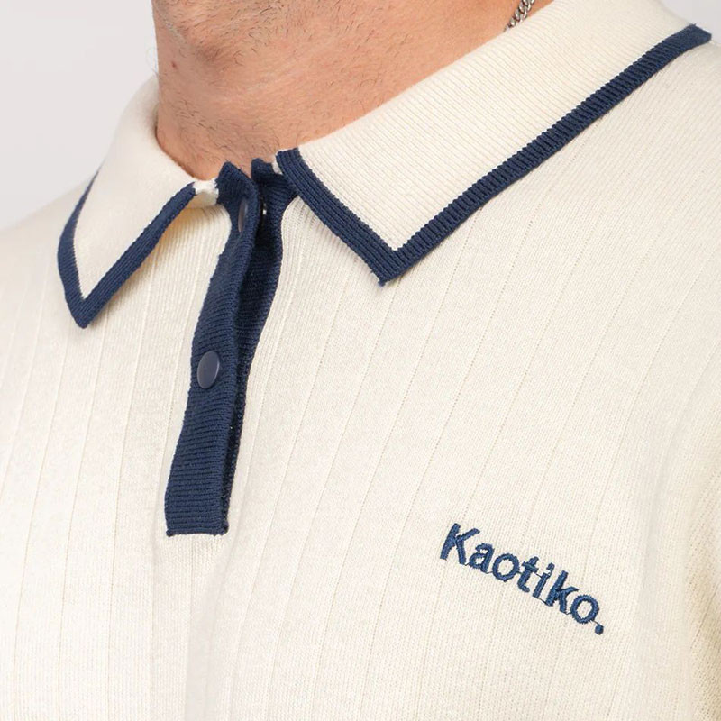 Jersey Kaotiko: Sweater Polo Bon Apetit (Ivory Navy)