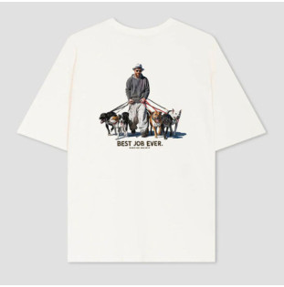 Camiseta Kaotiko: MC Best Job Ever Cotton Organic (Ivory)
