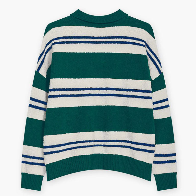 Jersey Kaotiko: Sweater Polo Kaotiko Stripes (Green Navy)