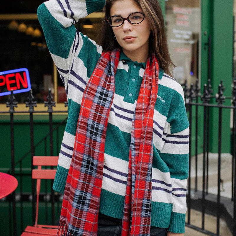 Jersey Kaotiko: Sweater Polo Kaotiko Stripes (Green Navy)