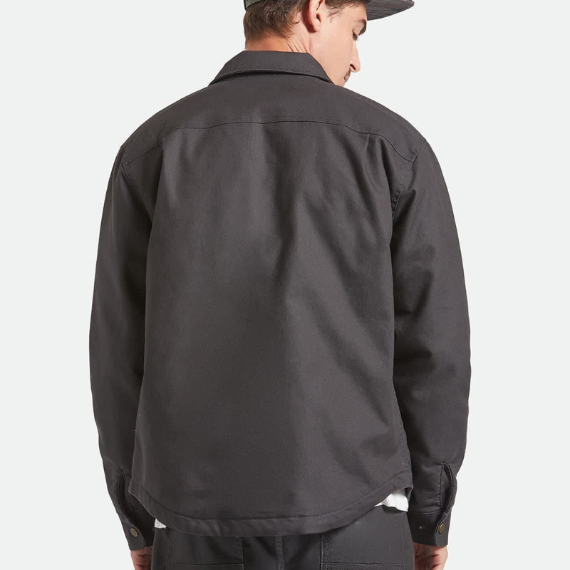 Chaqueta Brixton: Builders Stretch Lined Jkt (Wash Blk Red)