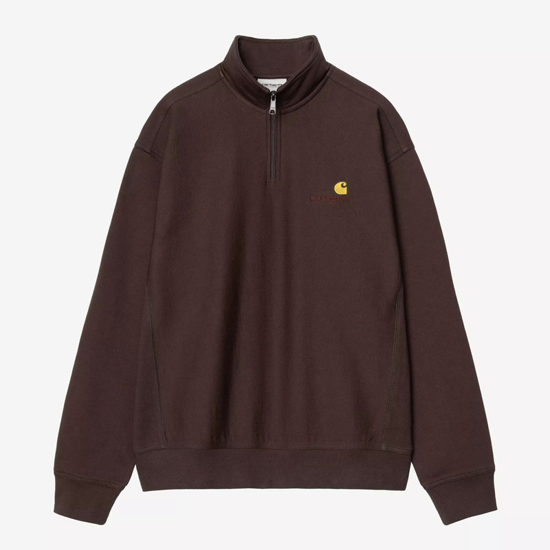 Sudadera Carhartt WIP: Half Zip American Script Sweat (Palisndr)