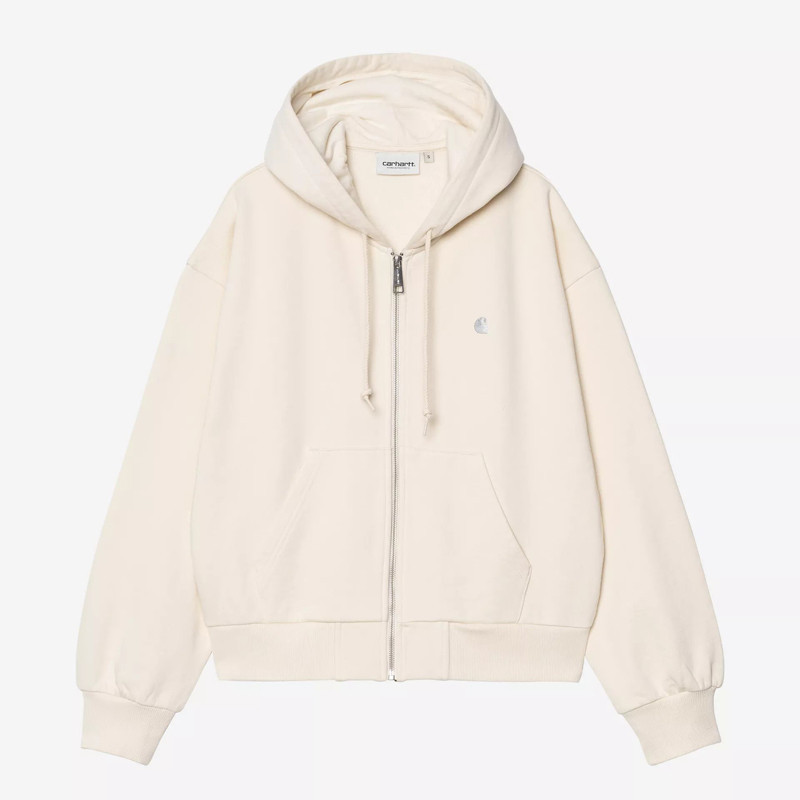 Sudadera Carhartt WIP: W Hooded Casey Jacket (Natural Silver)