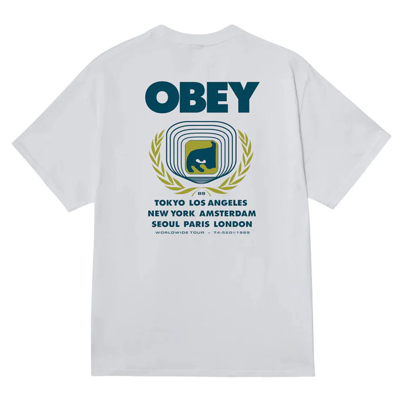 Camiseta Obey: Obey Icon Eye Wreath (White)