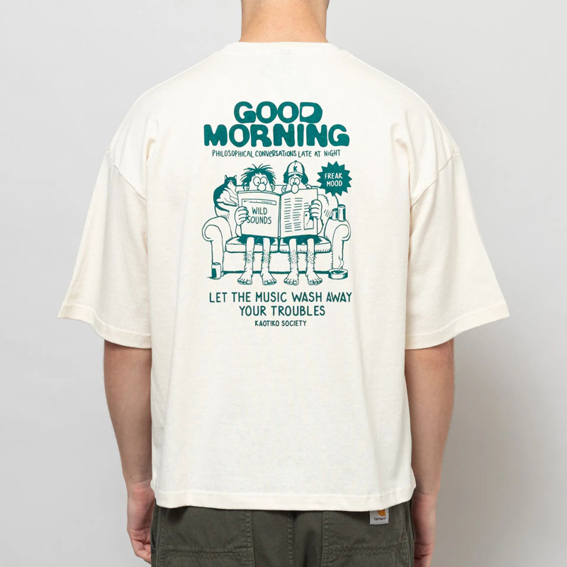 Camiseta Kaotiko: MC Good Morning Organic Cotton (Ivory)