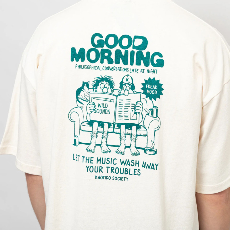 Camiseta Kaotiko: MC Good Morning Organic Cotton (Ivory)