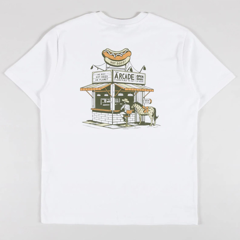 Camiseta Kaotiko: MC Arcade Hot Dogs Organic Cotton (White)