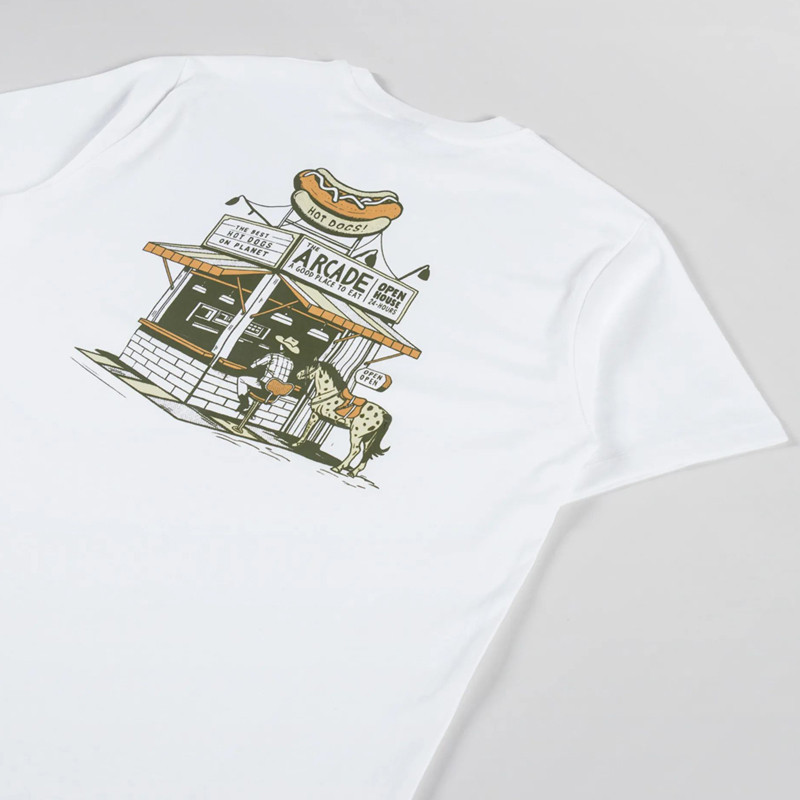 Camiseta Kaotiko: MC Arcade Hot Dogs Organic Cotton (White)
