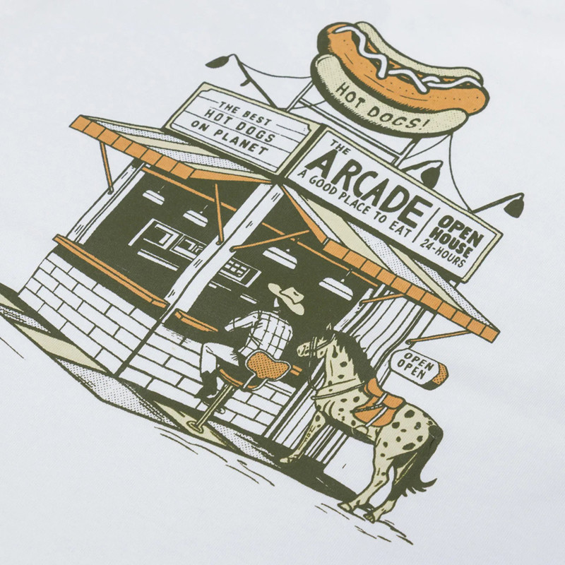 Camiseta Kaotiko: MC Arcade Hot Dogs Organic Cotton (White)
