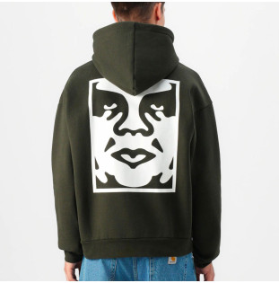 Sudadera Obey: Bold Icon Extra Heavy Hood (Rosin)