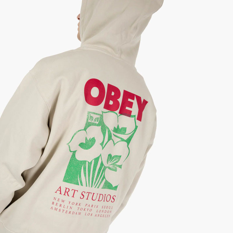 Sudadera Obey: Obey Art Studio Flowers (Moonstruck)