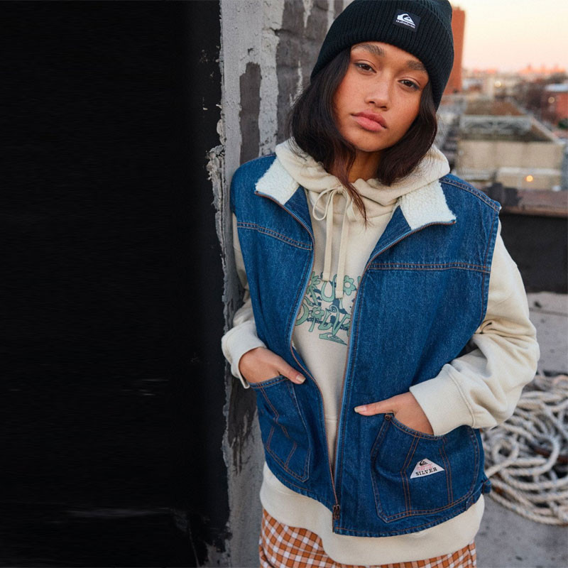 Chaqueta Quiksilver: Road By Night Lined (Medium Blue)