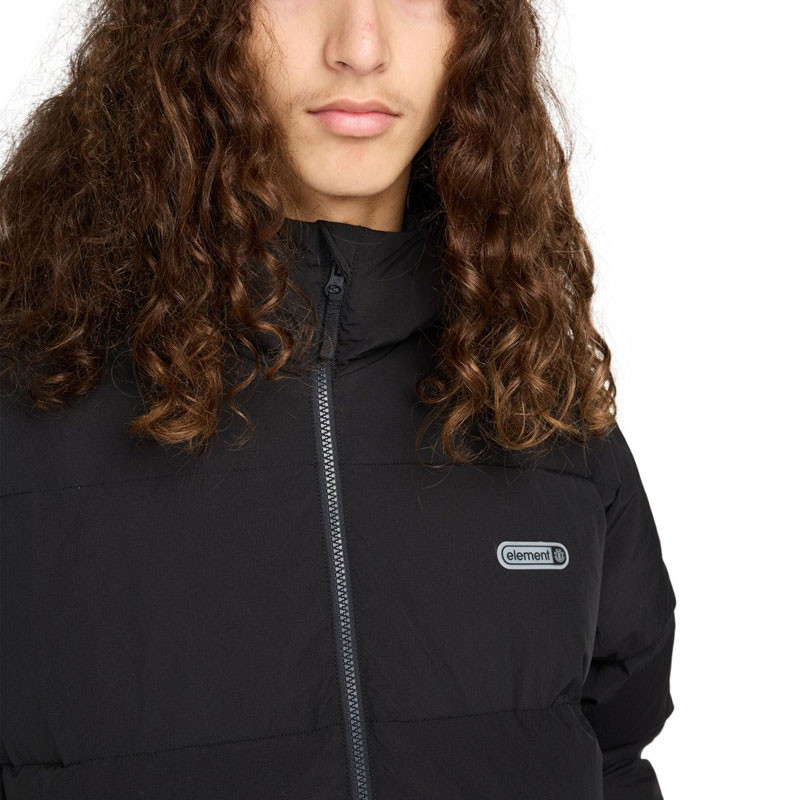Chaqueta Element: Hooded Puffer (Flint Black)