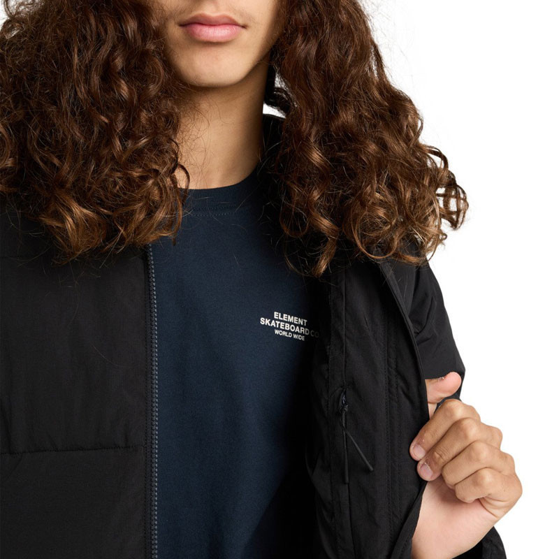 Chaqueta Element: Hooded Puffer (Flint Black)