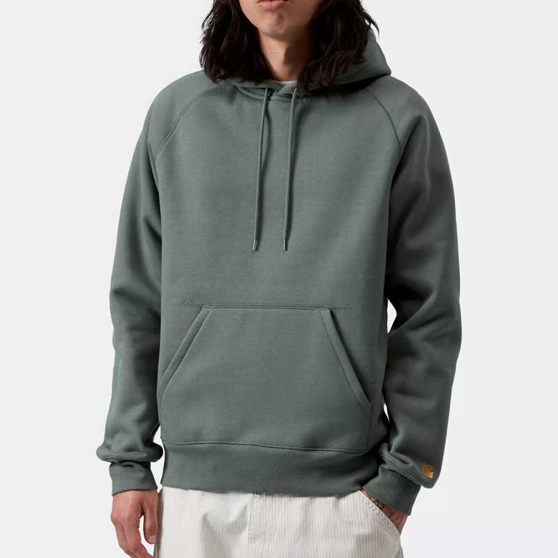 Sudadera Carhartt WIP: Hooded Chase Sweat (Velvet Green Gold)