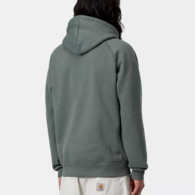 Sudadera Carhartt WIP: Hooded Chase Sweat (Velvet Green Gold)