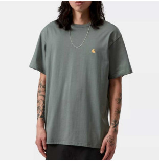 Camiseta Carhartt WIP: SS Chase T-Shirt (Velvet Green Gold)