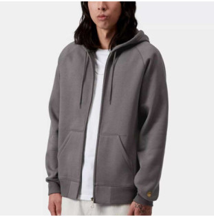 Sudadera Carhartt WIP: Hooded Chase Jacket (Porphyry Gold)