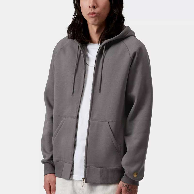 Sudadera Carhartt WIP: Hooded Chase Jacket (Porphyry Gold)