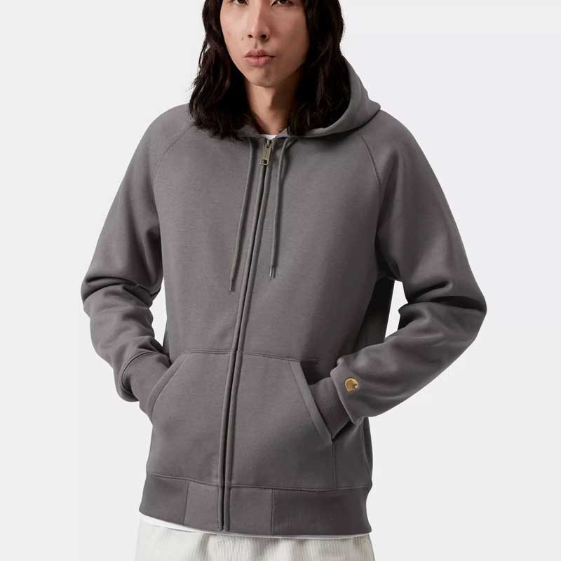 Sudadera Carhartt WIP: Hooded Chase Jacket (Porphyry Gold)