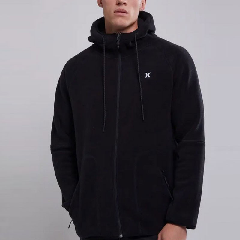 Chaqueta Hurley: Explore Polartec 200 Hoody (Black)