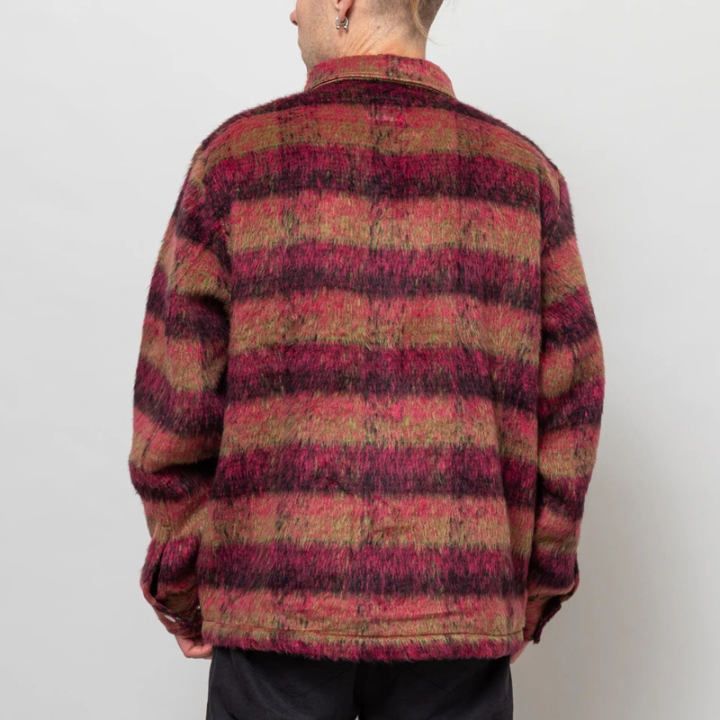 Chaqueta HUF: Megablast Plaid Jacket (Berry)
