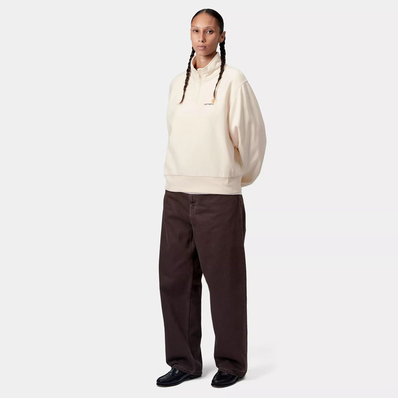 Sudadera Carhartt WIP: W American Scr High Neck Swt (Natural)