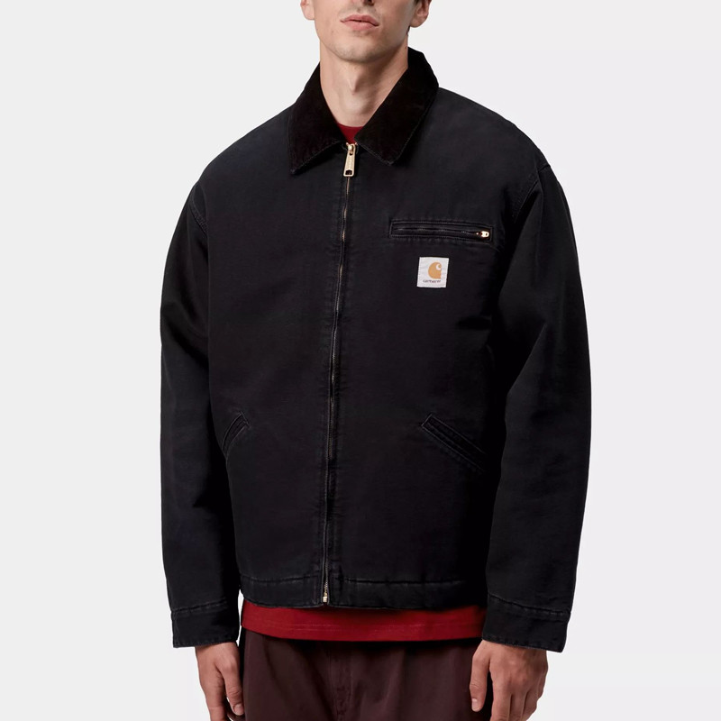 Chaqueta Carhartt WIP: OG Detroit Jacket (Black Black Stone Cnvs)
