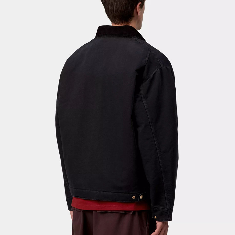 Chaqueta Carhartt WIP: OG Detroit Jacket (Black Black Stone Cnvs)