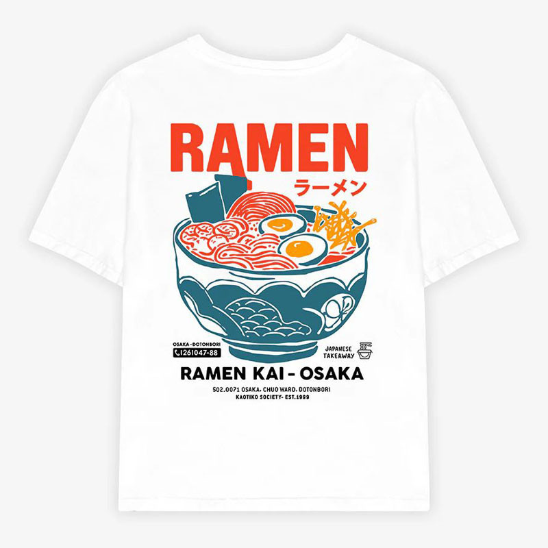 Camiseta Kaotiko: MC Ramen Osaka (White)