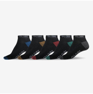 Calcetines Globe: Ingles Ankle Sock 5 Pack (Black Assorted)