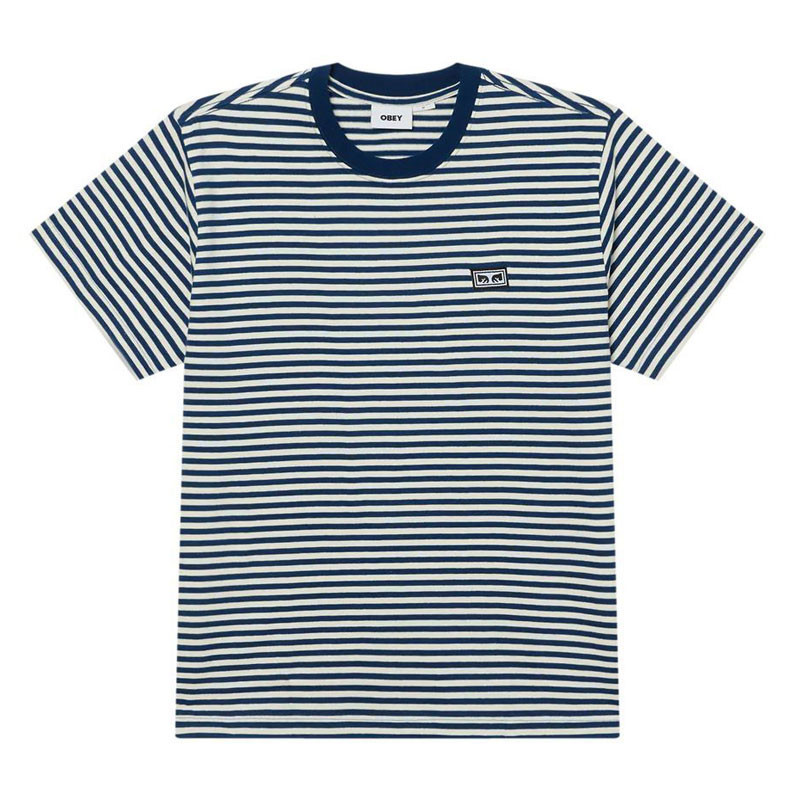 Camiseta Obey: Established Works Eyes Strp SS (Ny Py Mul)
