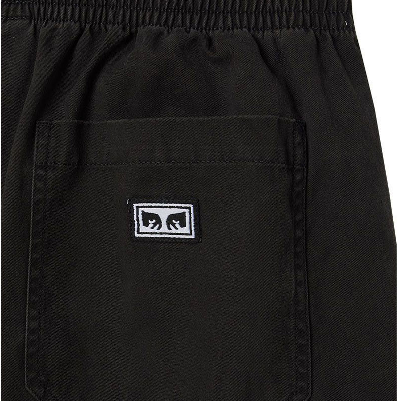 Bermuda Obey: Theo Easy Short (Black Faded Wash)