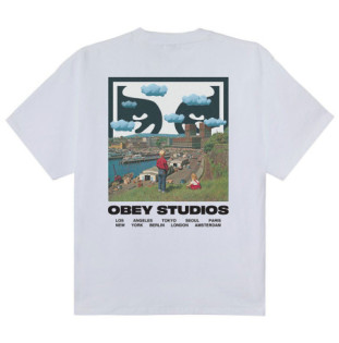 Camiseta Obey: Obey Sky Face (White)