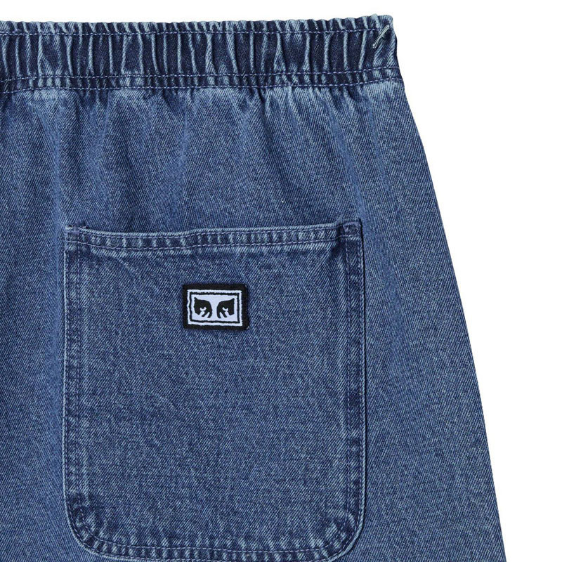 Bermuda Obey: Easy Denim Short (Light Indigo)