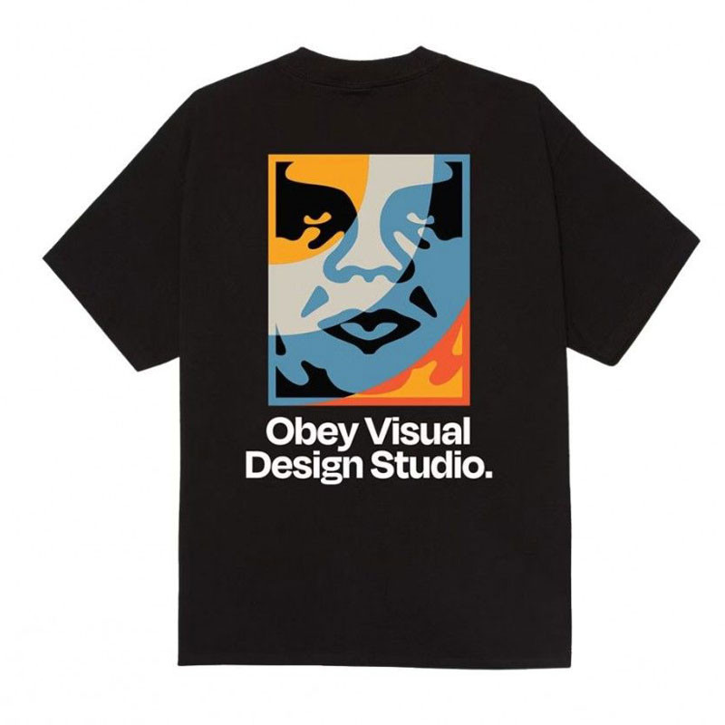 Camiseta Obey: Obey Visual Design Studio (Black)