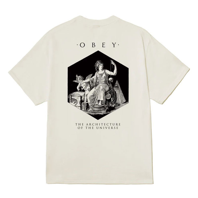 Camiseta Obey: Obey Architecture Of The Uni (Vintage Wht)