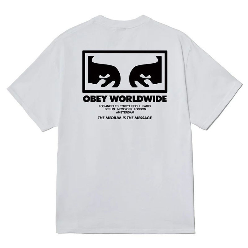 Camiseta Obey: Obey The Medium Is The Message (White)