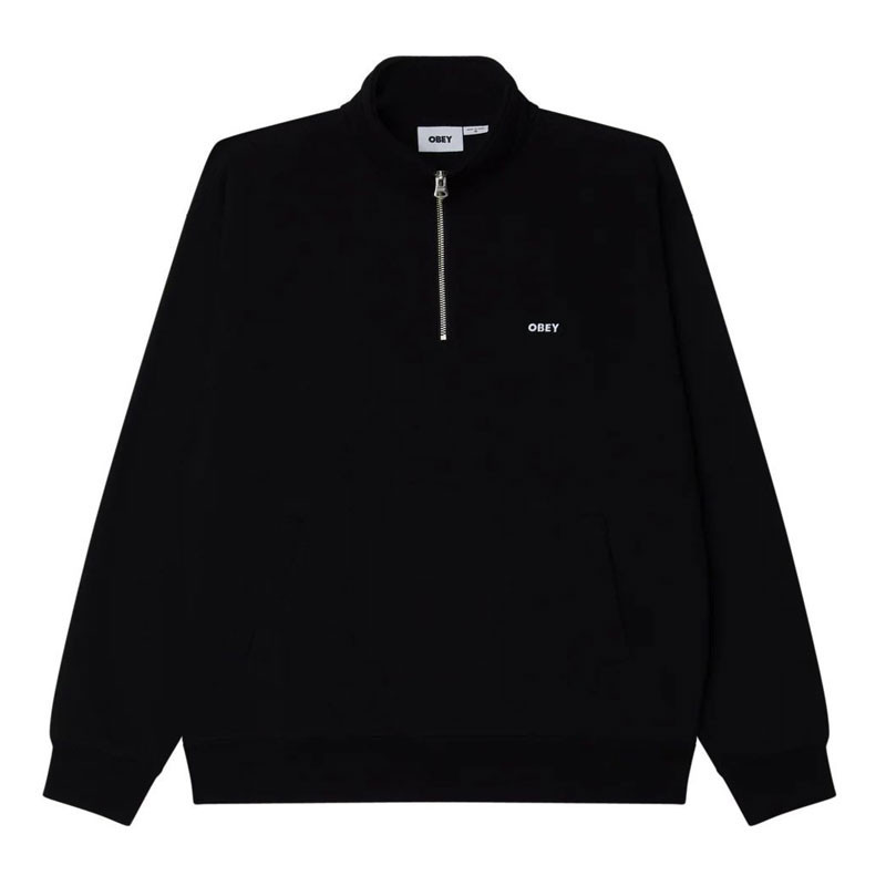 Sudadera Obey: Established Works Bold Mocknk (Black)