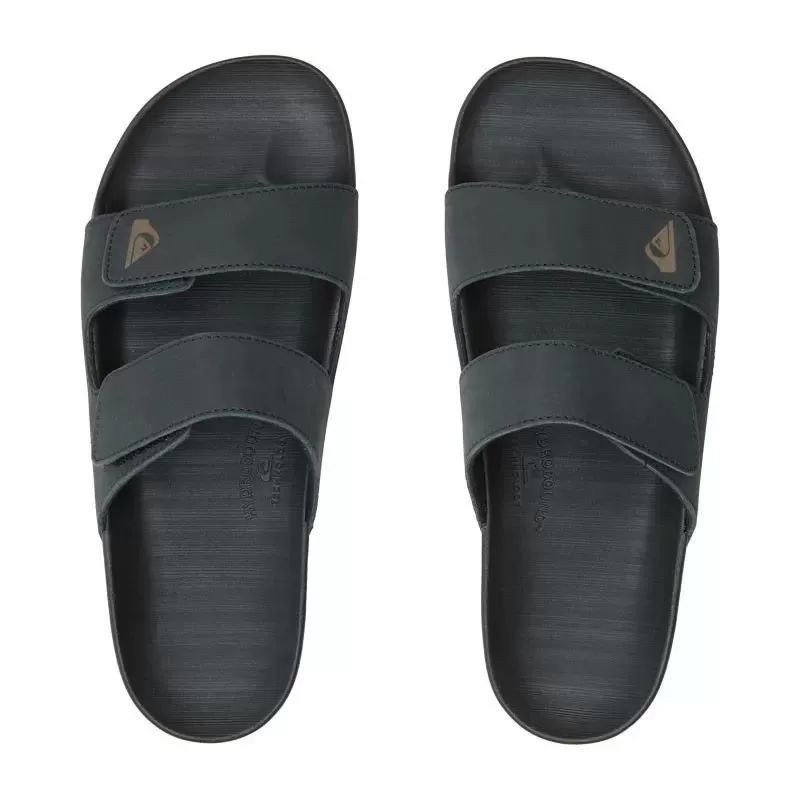 Chanclas Quiksilver: Rivi Leather Double Adjust (Black 1)